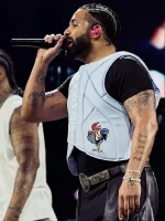 Drake Wireless Festival 2025 Blue Vest - Image 2