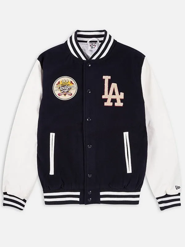 la-dodgers-black-varsity-jacket-01 LA Dodgers Black Varsity Jacket - Image 1