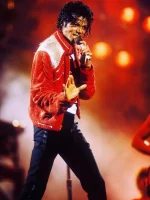 Michael Jackson Victory Tour Beat it Red Lame Jacket - Image 2
