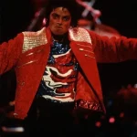 Michael Jackson Victory Tour Beat it Red Lame Jacket
