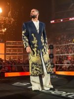 WWE RAW Seth Rollins Golden Peacock Coat