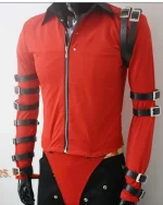 Michael Jackson Bad Red Handmade Jacket