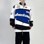 Retro Racing Jacket Letterman Baseball Bomber Varsity Jacket - Image 6