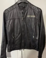American Flag Harley Davidson Logo Jacket - Image 2