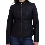 Baccini Leather Moto Jacket
