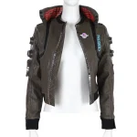 Cyberpunk 2077 Brown Leather Jacket - Image 2