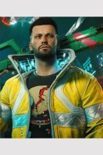 David Martinez Cyberpunk 2077 Yellow Leather Jacket - Image 6
