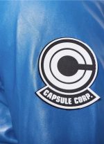 Future Trunks Capsule Corp Blue Leather Crop Jacket - Image 5