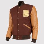 Hotline Miami Brown Letterman Jacket