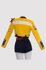 KPop Demon Hunters Rumi Yellow Leather Jacket