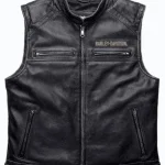 Men’s Harley Davidson Motorcycle Leather Vest