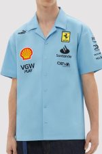 Miami Grand Prix 2024 Scuderia Ferrari Blue Shirt - Image 2