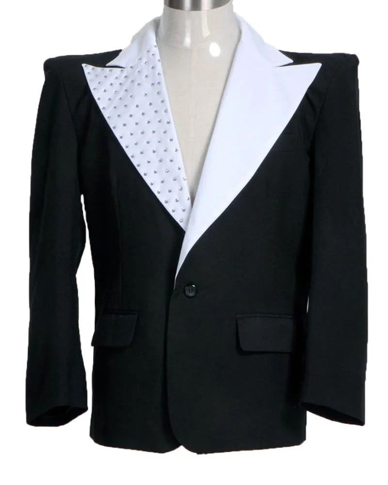 michael-jackson-human-nature-black-blazer Michael Jackson Human Nature black Blazer - Image 1