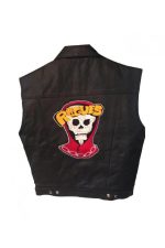 The Warriors Rogues Black Leather Vest