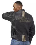 Triple Vent Harley Davidson Motorcycle Jacket - Image 2