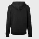 Back view of Balmain black hoodie – modern luxury fashion