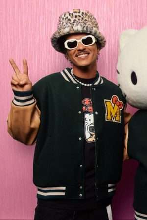 Bruno Mars Hello Kitty Varsity Jacket
