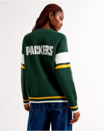 Green Bay Packers Luxe Loft Green Cardigan