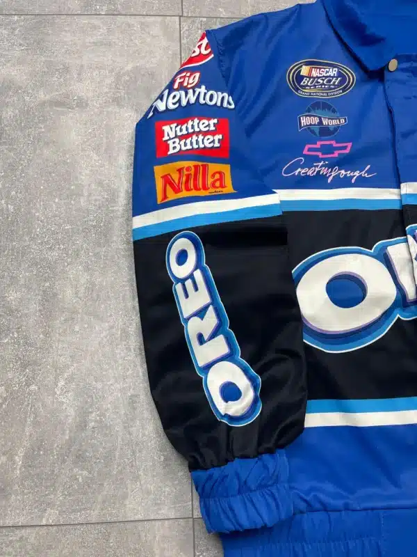 Vintage Nascar Formula 1 Oreo Racing Light Bomber Jacket