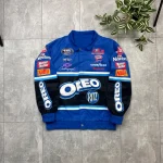 Vintage Nascar Formula 1 Oreo Racing Light Bomber Jacket