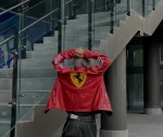 Premium Ferrari F1 Leather Jacket | Streetwear Racing Jacket - Image 2