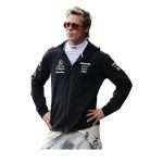 Brad Pitt Black F1 APXGP Racing Zip-up Hoodie