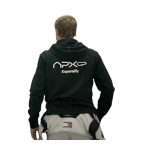 Brad Pitt Black F1 APXGP Racing Zip-up Hoodie - Image 2