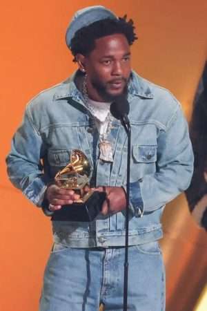 Kendrick Lamar 2025 Grammys Denim Jacket