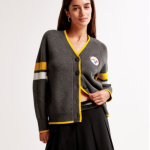Pittsburgh Steelers Luxe Loft Grey Cardigan
