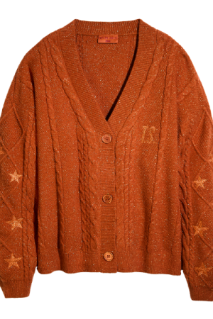 Taylor Swift The Life of A Showgirl Orange Cardigan
