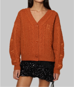 Taylor Swift The Life of A Showgirl Orange Cardigan