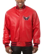 Washington Capitals Leather Jakcet