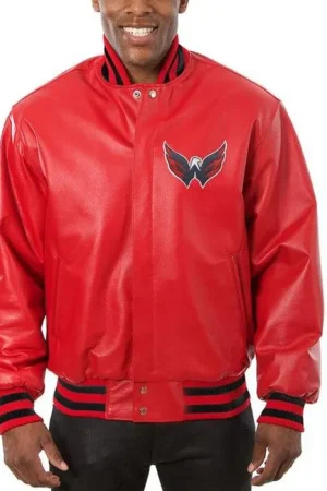 Washington Capitals Leather Jakcet