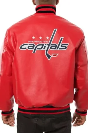 Washington Capitals Leather Jakcet