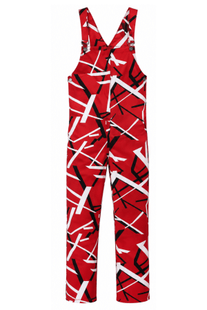 Eddie Van Halen Red and Black Jumpsuit