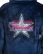 Dallas Cowboys Cheerleader Navy Blue Hoodie - Image 3