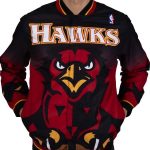 Atlanta Hawks Black and Red Jacket