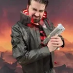 Cyberpunk Gaming SAMURAI Leather Jacket Cosplay Costume - Image 2