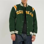 Icecream Drippy Green Varsity Jacket - Image 3