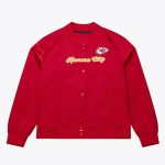 Kansas City Chiefs Red Vintage Full-Snap Satin Jacket