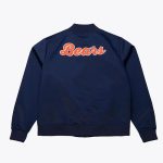 Chicago Bears Vintage Navy Satin Jacket - Image 2
