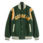 Icecream Drippy Green Varsity Jacket - Image 2