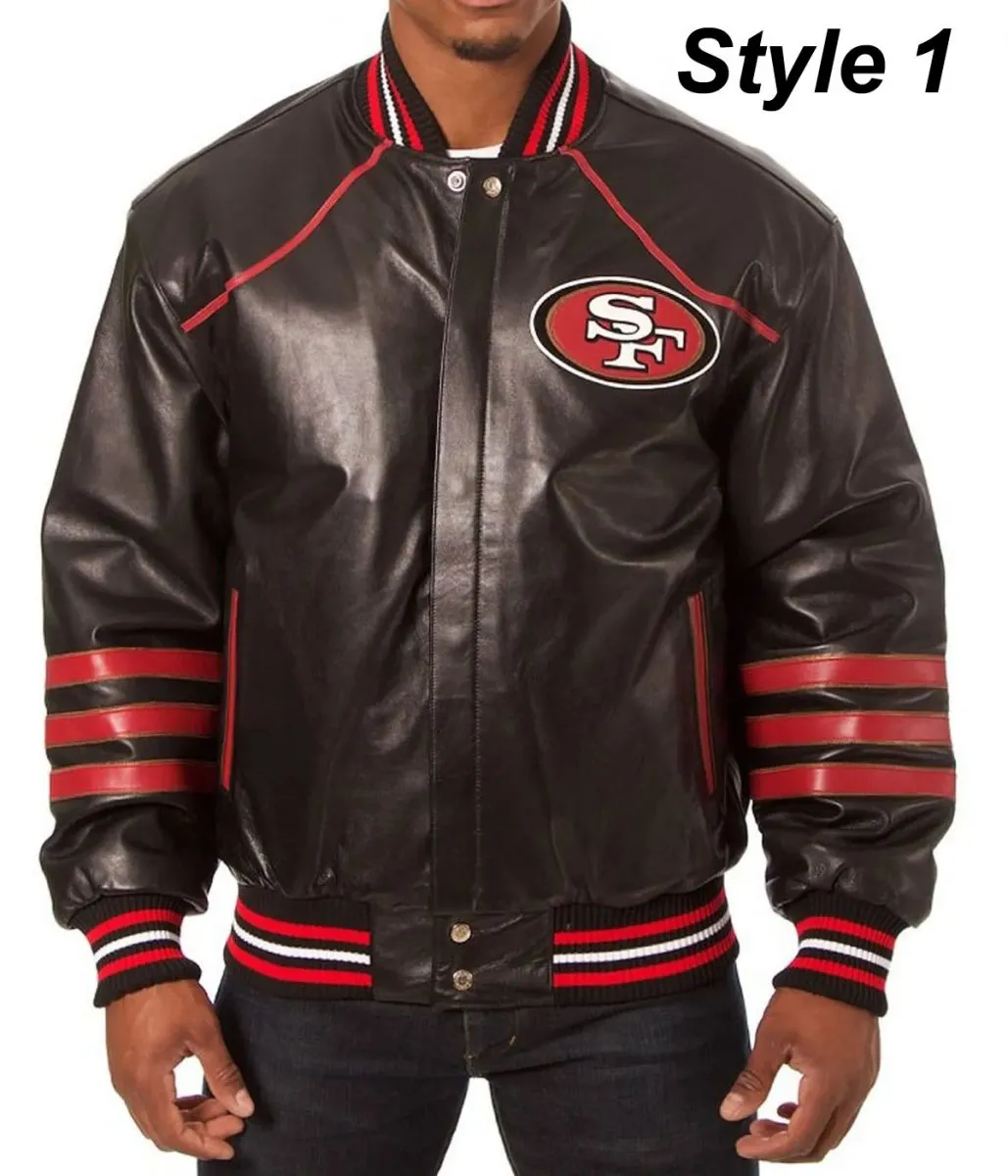 san-francisco-49ers-sf-black-leather-jacket-01 San Francisco 49ers Sf Black Leather Jacket