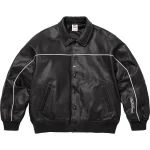 Supreme x Nike Leather Varsity Jacket Spring 2025 - Image 3