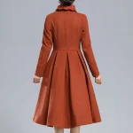 Women’s 1940’s Princess Burnt Orange Wool Coat - Image 6