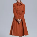 Women’s 1940’s Princess Burnt Orange Wool Coat - Image 5