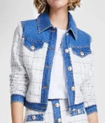 NCIS Tony and Ziva S01 Anne-Marie Waldeck Denim Tweed Jacket - Image 3