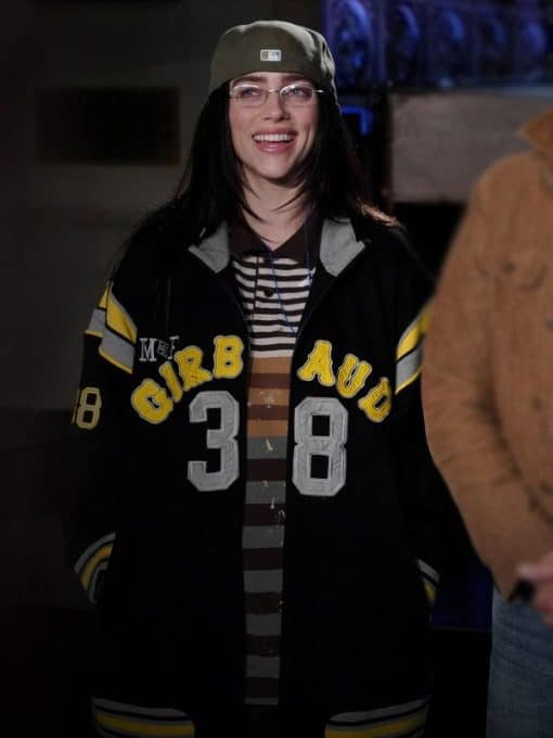 Billie-Eilish-SNL-Season-50-Black-Jacket-510x680 SNL Season 50 Billie Eilish Black Jacket - Image 1
