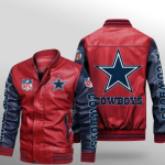 Dallas Cowboys Red Leather Jacket
