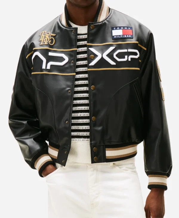 F1-Movie-Tommy-Hilfiger-Racing-Varsity-Jacket-1-600x733 Tommy Hilfiger F1 Movie Racing Varsity Jacket - Image 1